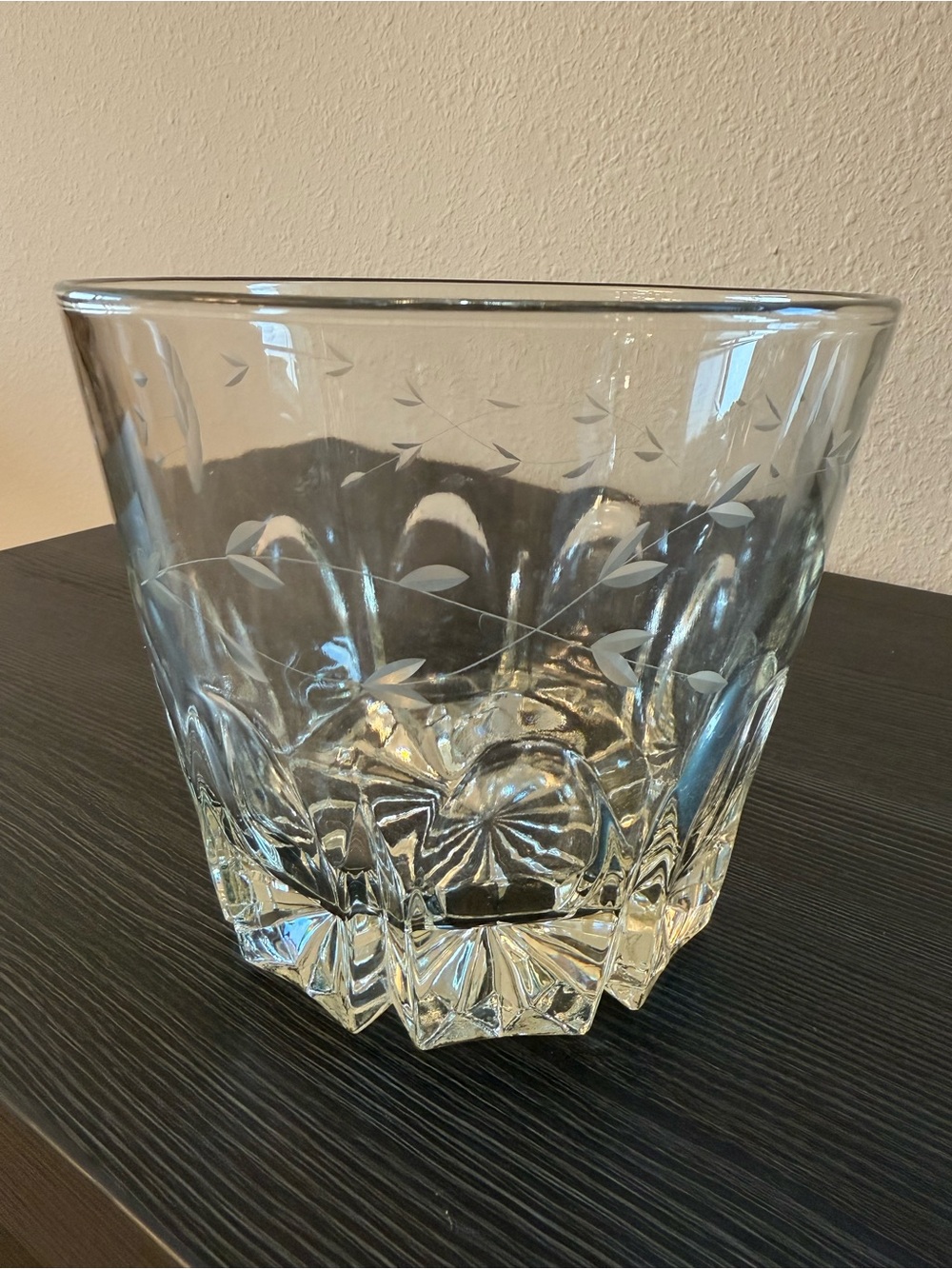 1x Vintage Princess House Heritage Crystal Ice Bucket